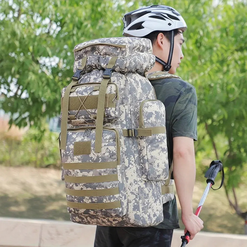 Large Capacity Tactical Hiking Daypack for Outdoor Travel