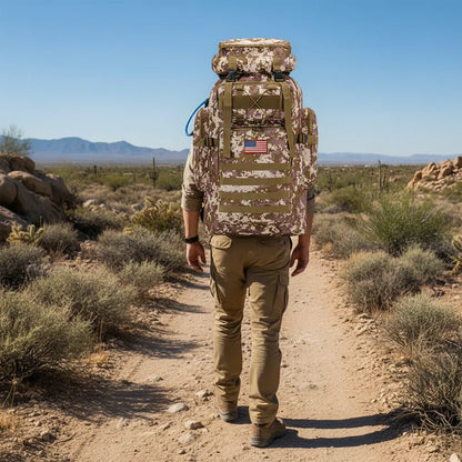 Large Capacity Tactical Hiking Daypack for Outdoor Travel