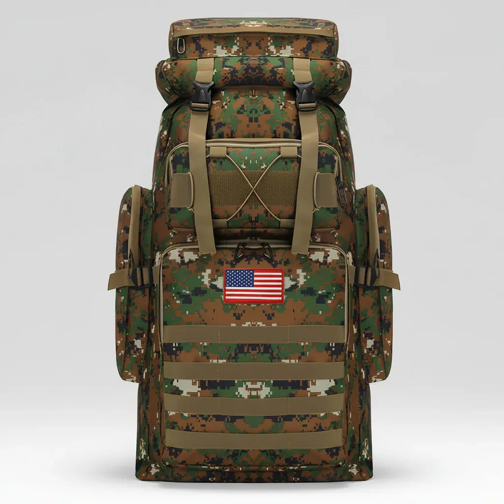 Large Capacity Tactical Hiking Daypack for Outdoor Travel