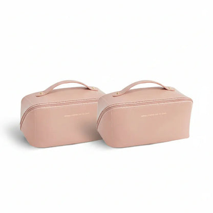 Large Capacity Travel Makeup Pouch Cosmetic Toiletry Storage Case