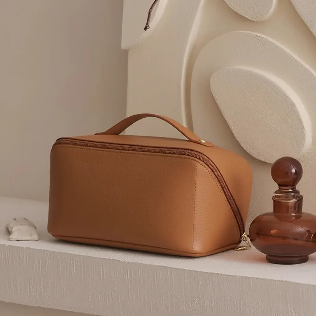 Large Capacity Travel Makeup Pouch Cosmetic Toiletry Storage Case
