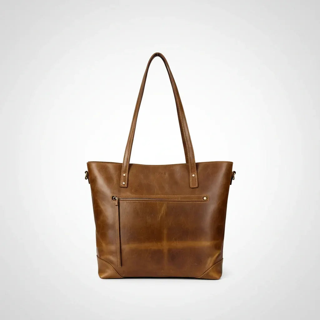 Large Zip-Top Tote Handbag for Women