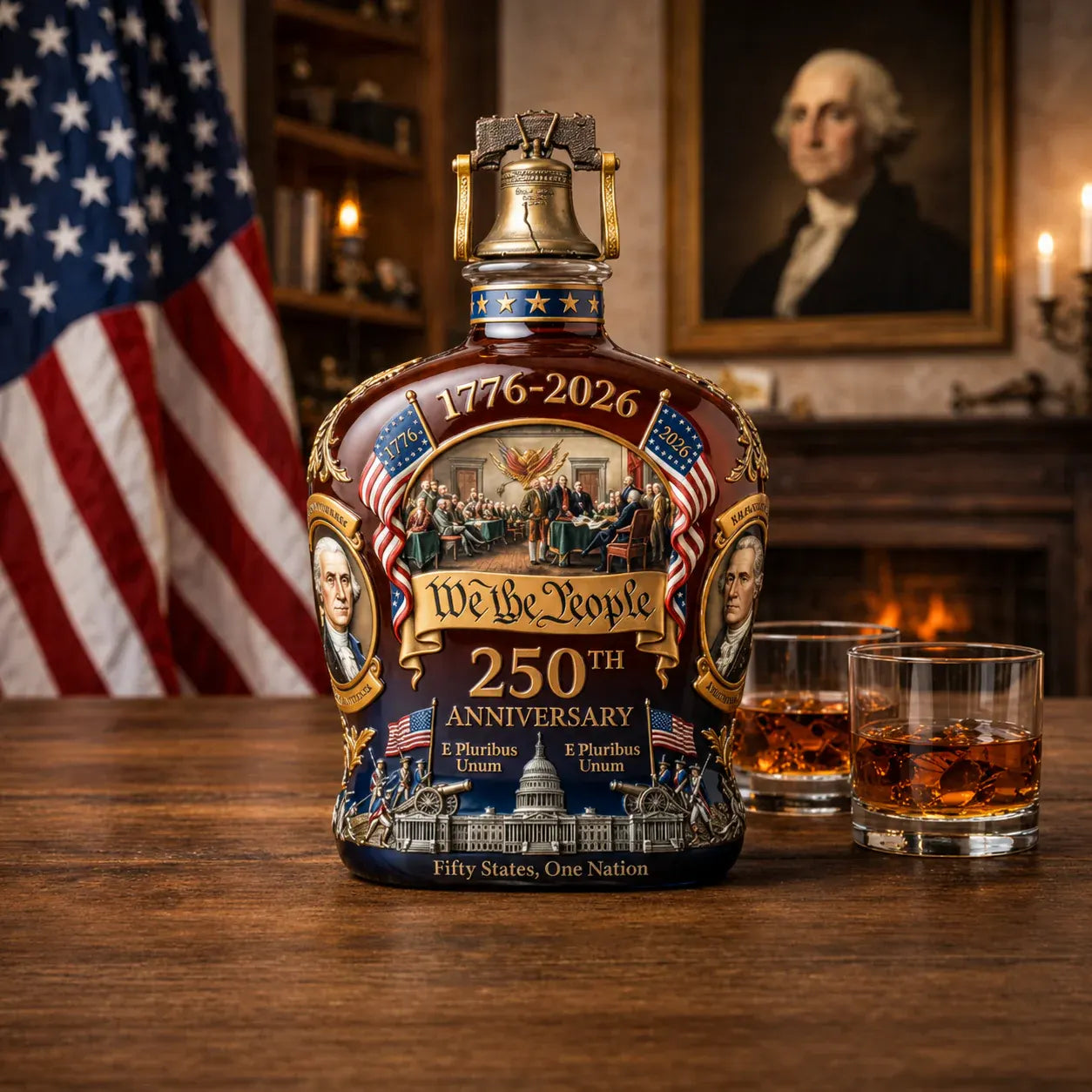 Lead Crystal Whiskey Decanter Glass Decor