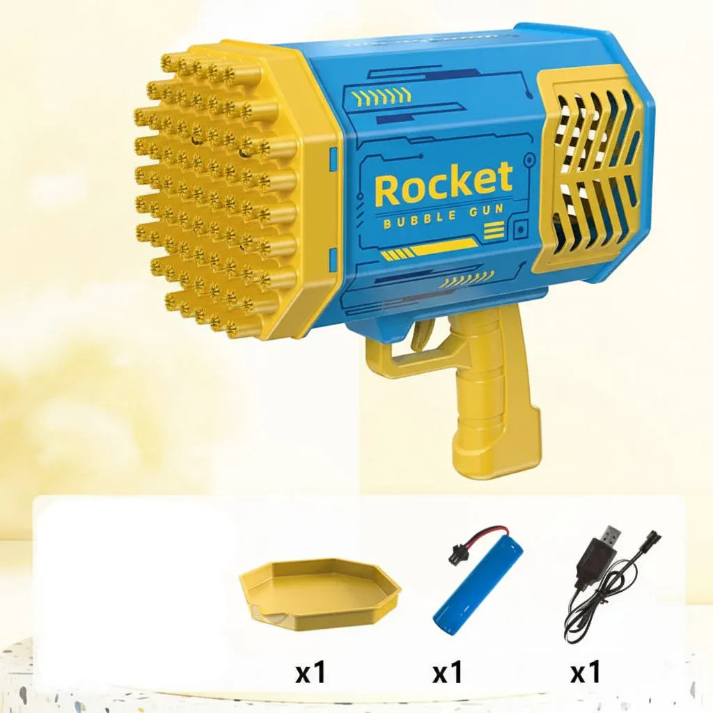 LED Bubble Blaster Gun Outdoor Toy for Kids Play