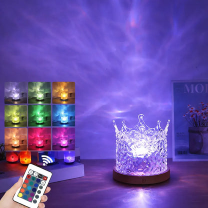 LED Color-Changing Cube Night Light Projector Lamp