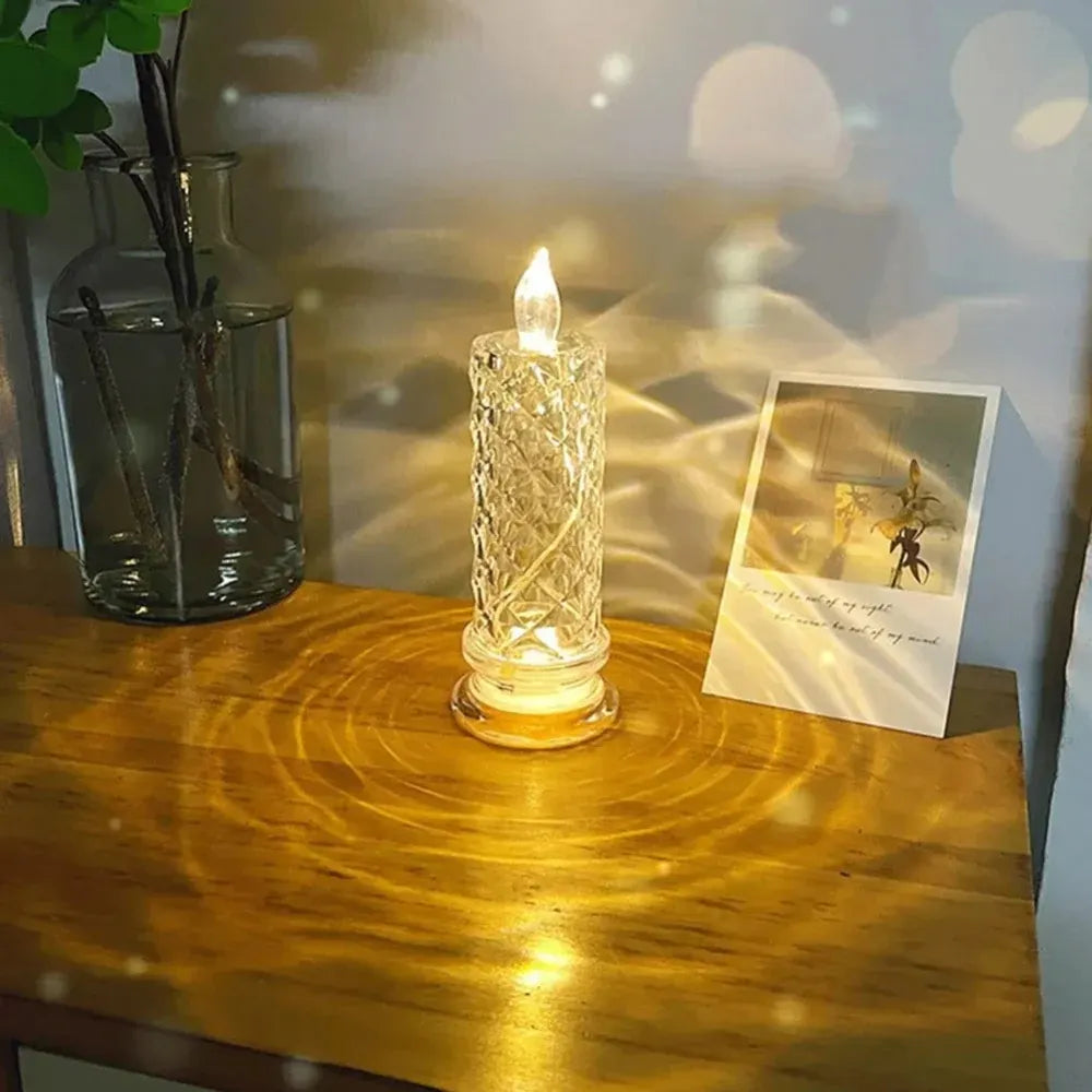 LED Flameless Candle with Warm Glow – Decorative Home Accent Light