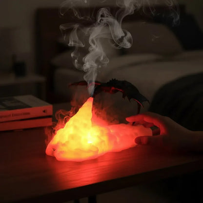 LED Flickering Flame Light Dragon Halloween Decor