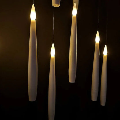 LED Floating Flameless Candles Halloween Decor Lighting