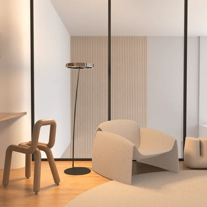 LED Floor Lamp with Remote Control and Adjustable Brightness Design