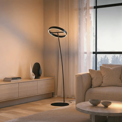 LED Floor Lamp with Remote Control and Adjustable Brightness Design
