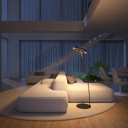 LED Floor Lamp with Remote Control and Adjustable Brightness Design