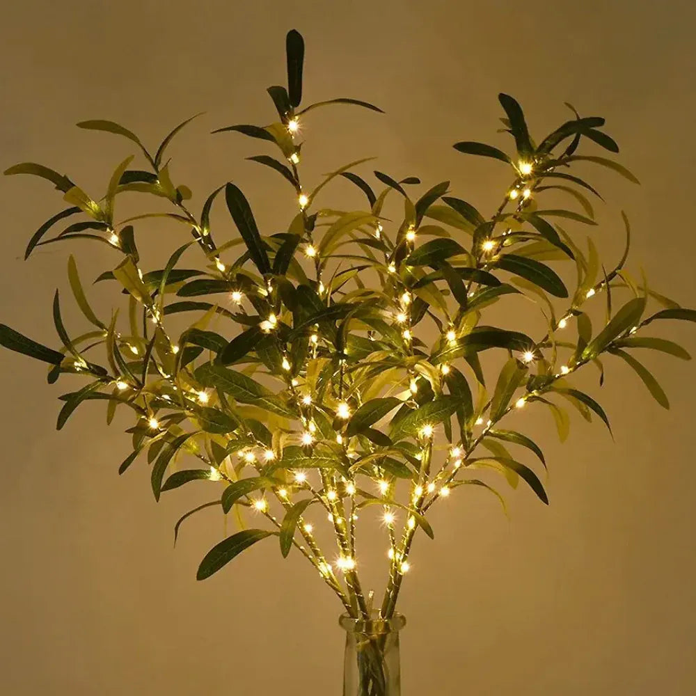 LED Floral Branch Table Lamp Natural Accent Home Lighting