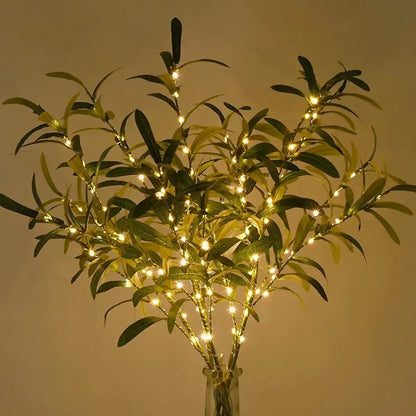 LED Floral Branch Table Lamp Natural Accent Home Lighting