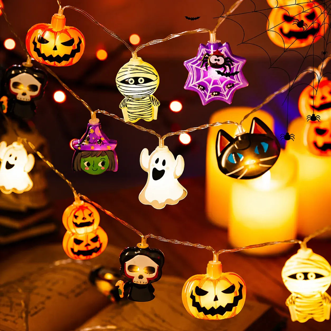 LED Halloween String Lights Hanging Holiday Decor
