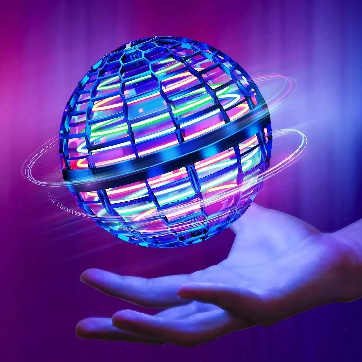 LED Hover Ball Rechargeable Flying Drone Toy for Indoor & Outdoor Play