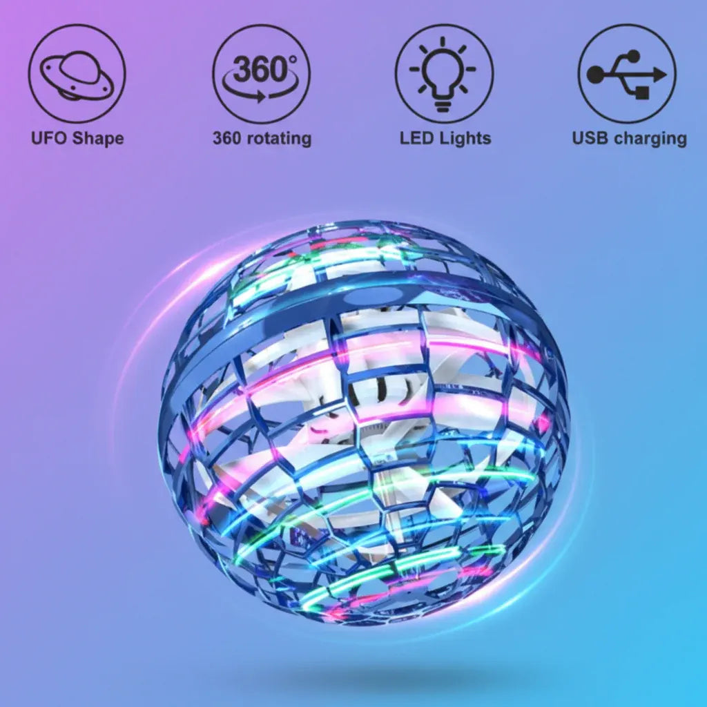 LED Hover Ball Rechargeable Flying Drone Toy for Indoor & Outdoor Play