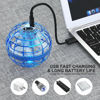 LED Hover Ball Rechargeable Flying Drone Toy for Indoor & Outdoor Play