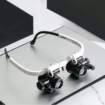LED Illuminated Magnifying Glasses with Adjustable Lens Design