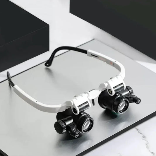 LED Illuminated Magnifying Glasses with Adjustable Lens Design