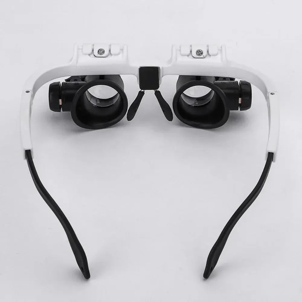 LED Illuminated Magnifying Glasses with Adjustable Lens Design