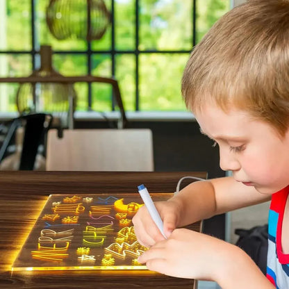 LED Light-Up Drawing Board for Kids Creative Writing Surface
