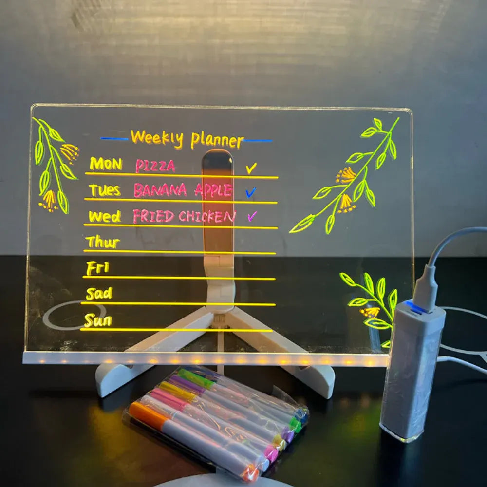 LED Light-Up Drawing Board for Kids Creative Writing Surface