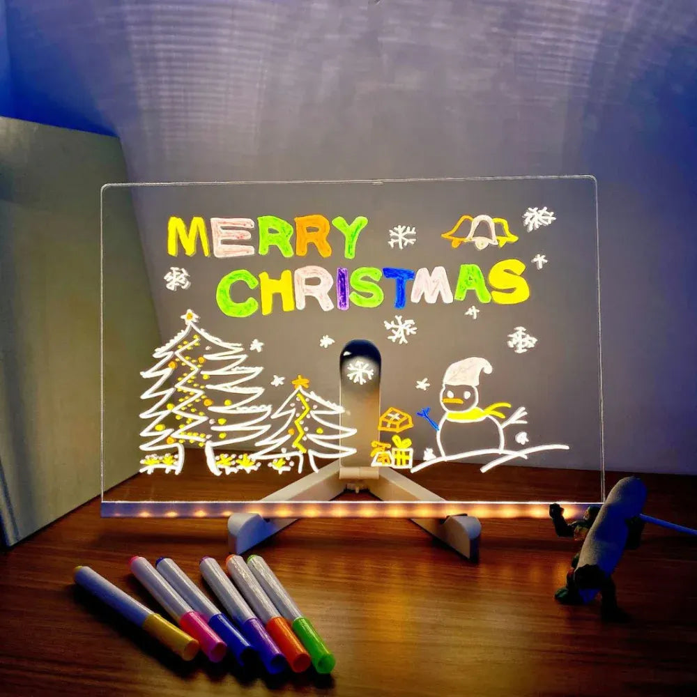 LED Light-Up Drawing Board for Kids Creative Writing Surface
