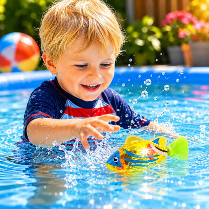 LED Light-Up Floating Fish Bath Toy for Kids