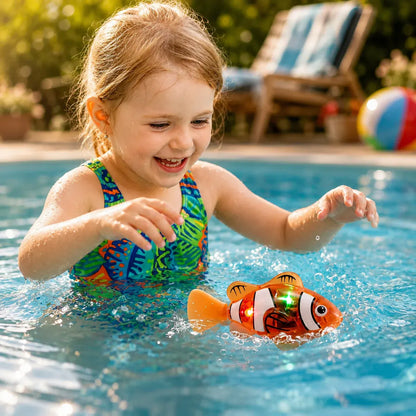 LED Light-Up Floating Fish Bath Toy for Kids