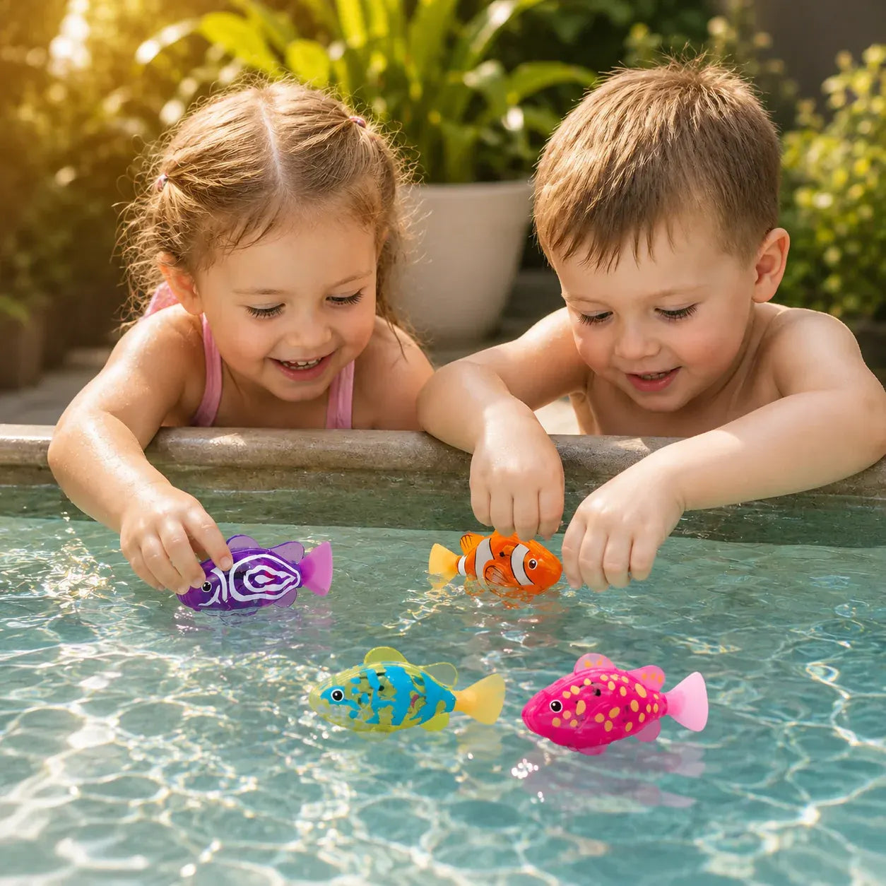 LED Light-Up Floating Fish Bath Toy for Kids
