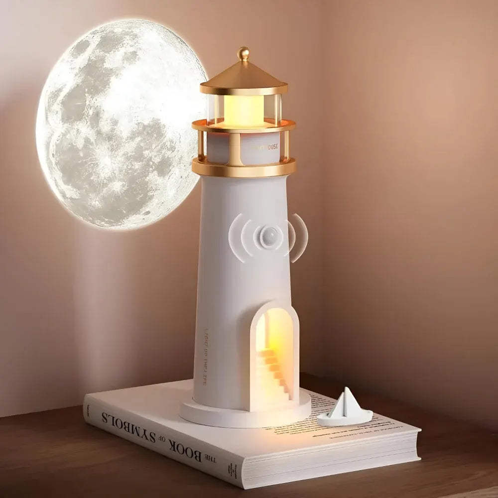 LED Lighthouse Projector Night Lamp for Room Decor