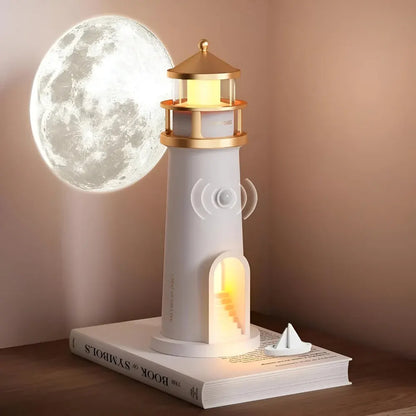 LED Lighthouse Projector Night Lamp for Room Decor