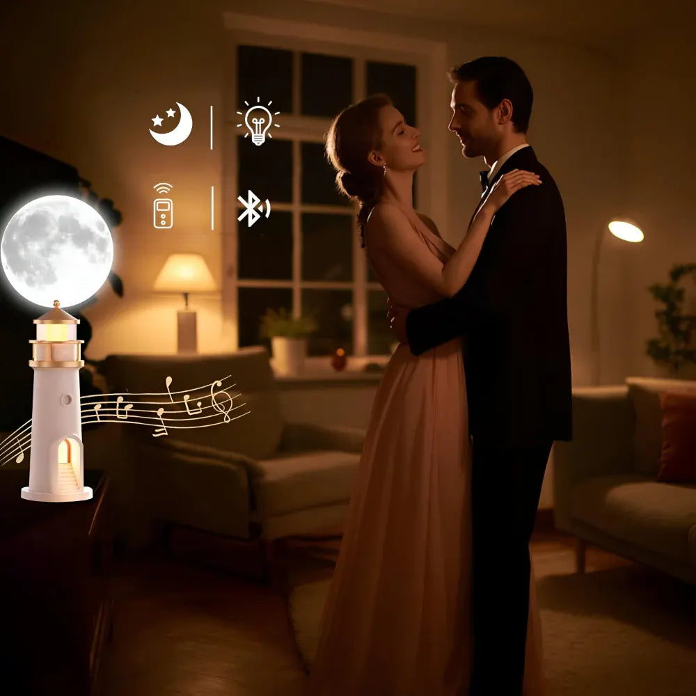 LED Lighthouse Projector Night Lamp for Room Decor
