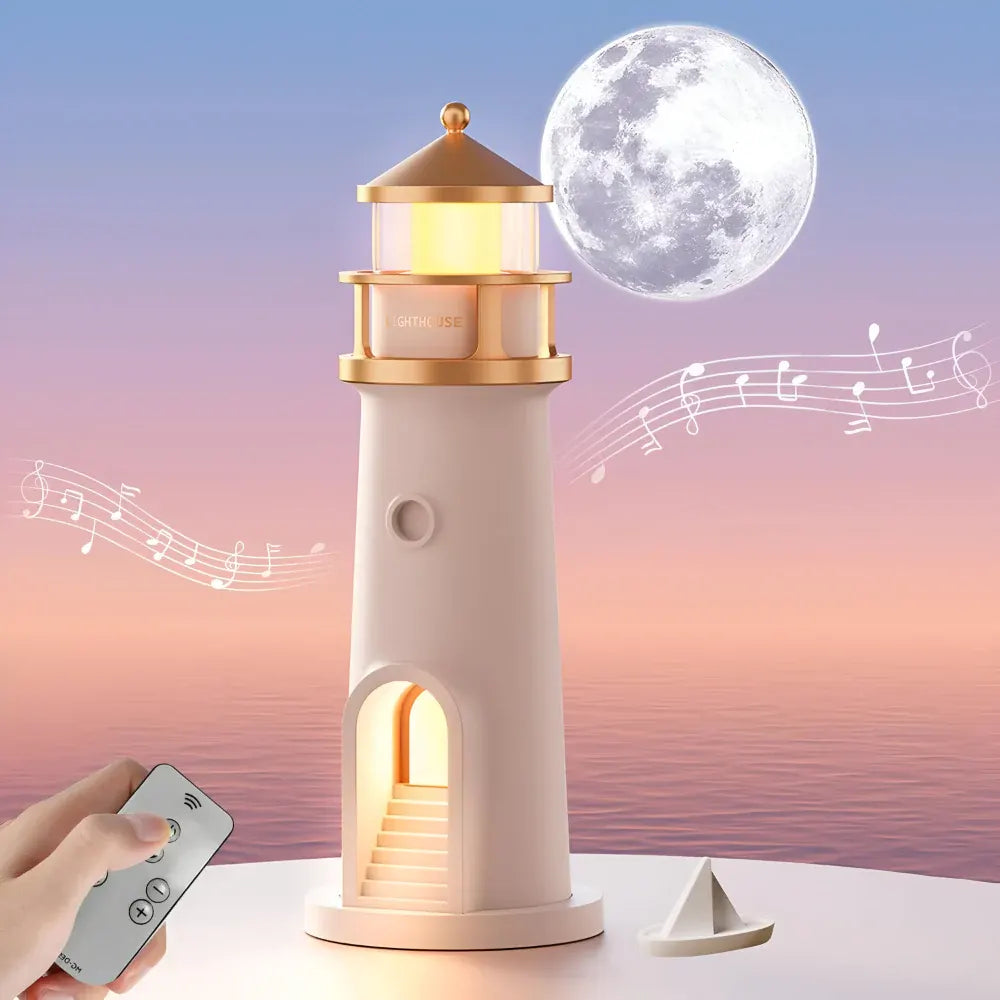 LED Lighthouse Projector Night Lamp for Room Decor