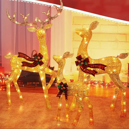 LED Reindeer Garden Display Outdoor Holiday Decor