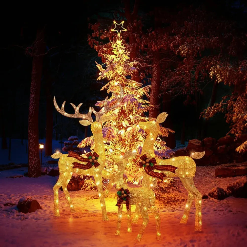 LED Reindeer Garden Display Outdoor Holiday Decor