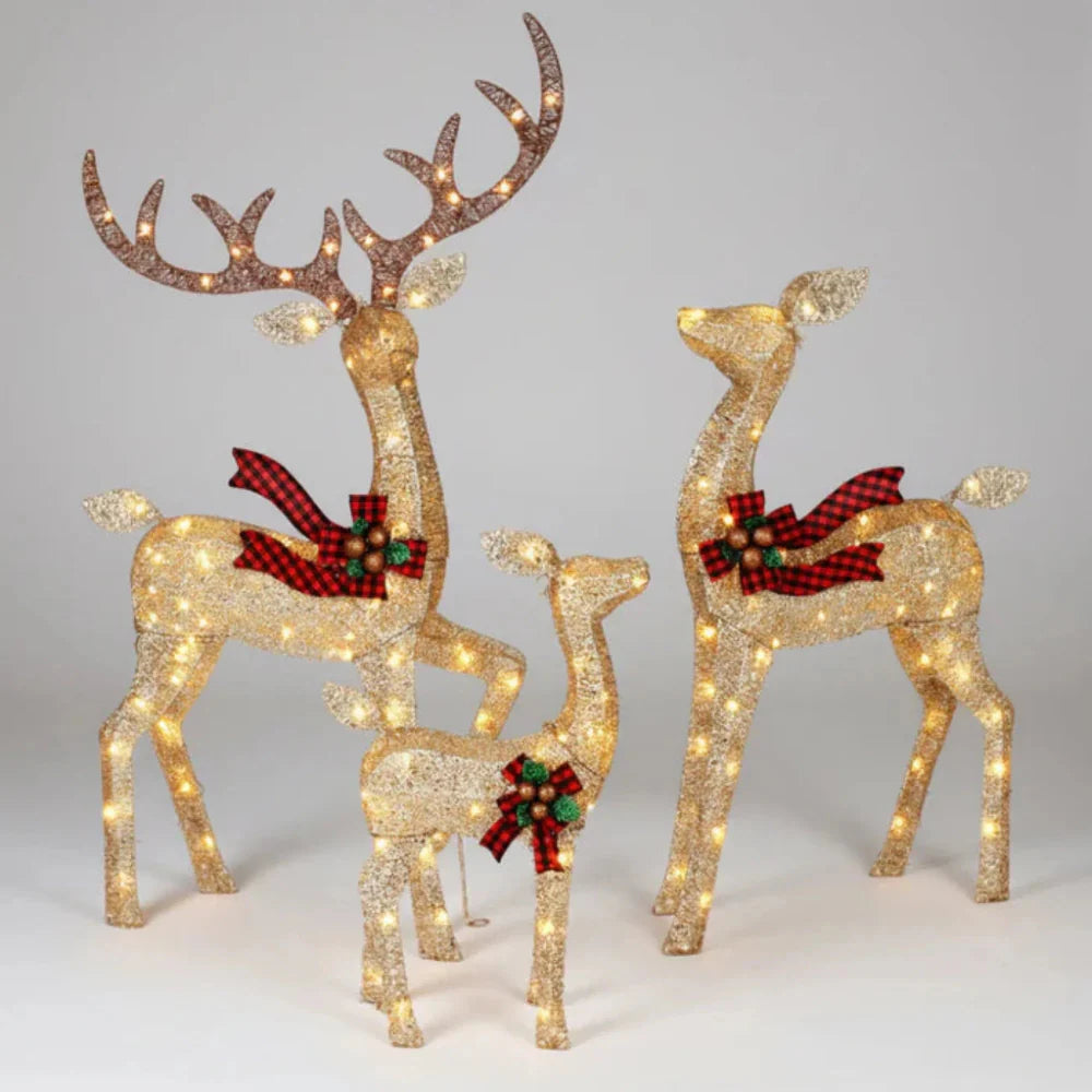 LED Reindeer Garden Display Outdoor Holiday Decor