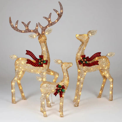 LED Reindeer Garden Display Outdoor Holiday Decor
