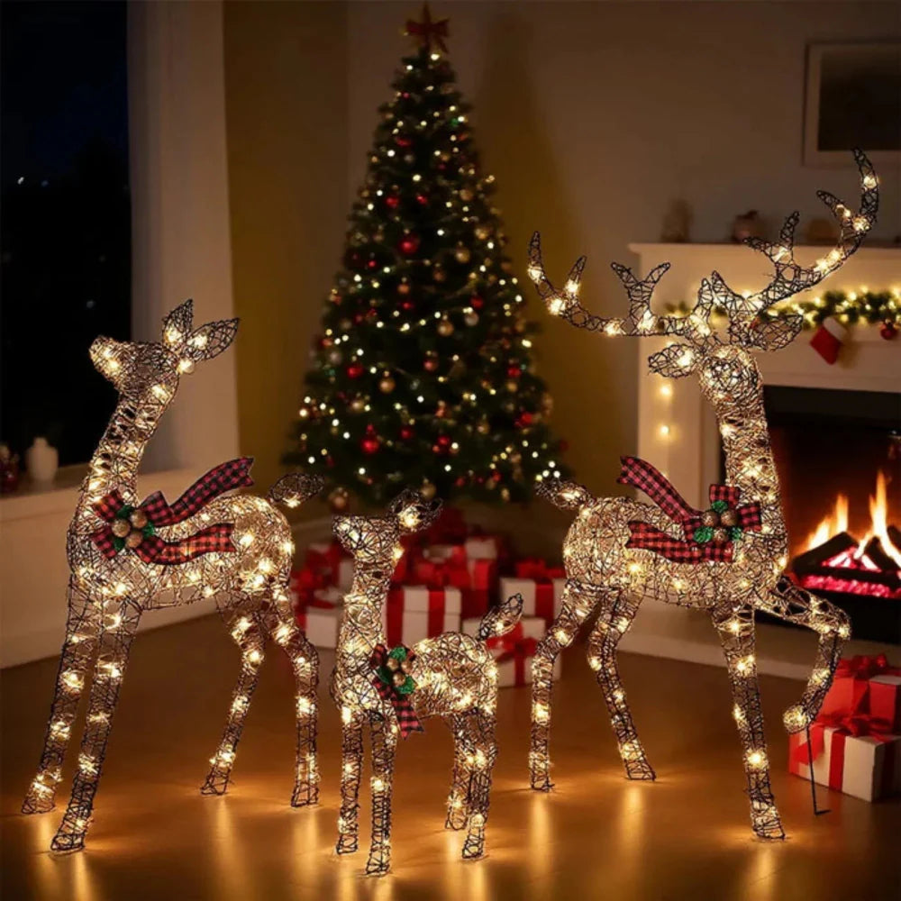 LED Reindeer Garden Display Outdoor Holiday Decor