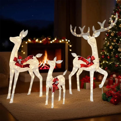 LED Reindeer Garden Display Outdoor Holiday Decor