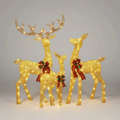 LED Reindeer Garden Display Outdoor Holiday Decor