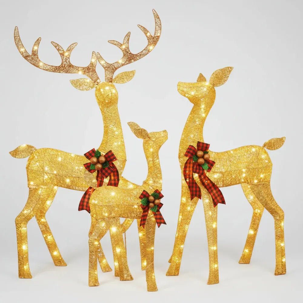 LED Reindeer Garden Display Outdoor Holiday Decor