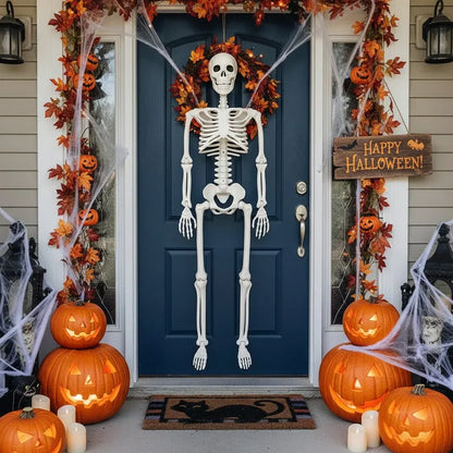 Life-Size Halloween Skeleton Statue Display Decoration