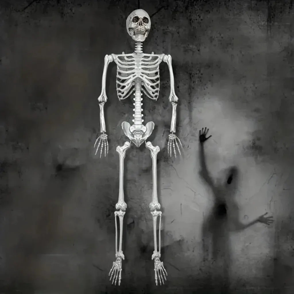 Life-Size Halloween Skeleton Statue Display Decoration