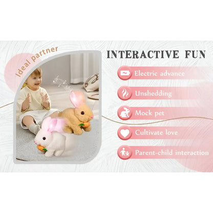 Lifelike Sitting Bunny Figurine Display Decor