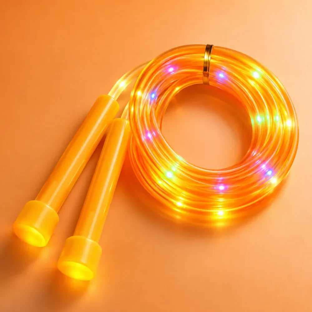 Light-Up Adjustable Jump Rope for Fun Cardio Fitness Activity