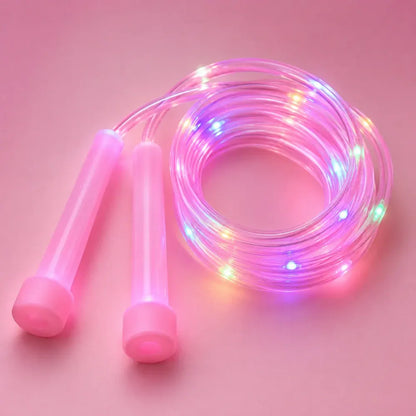 Light-Up Adjustable Jump Rope for Fun Cardio Fitness Activity