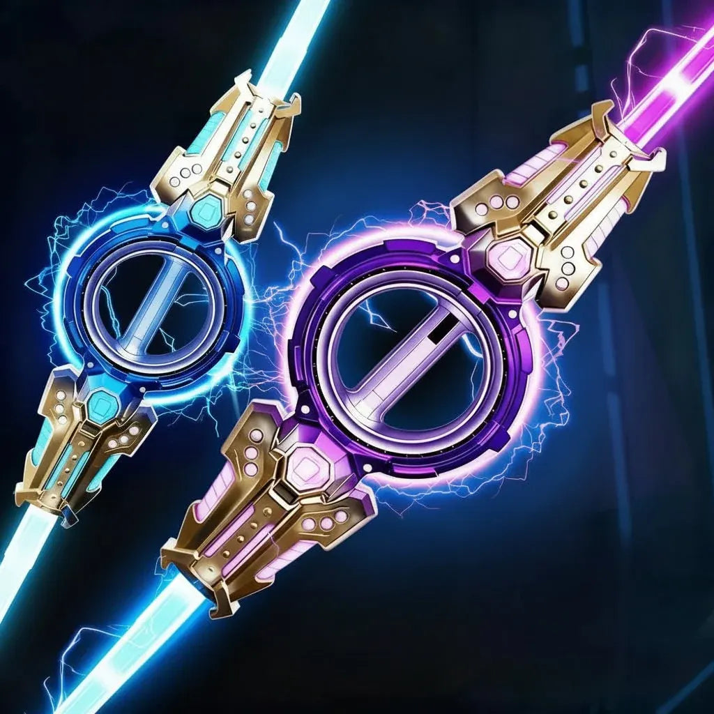 Light-Up Double Sword Toy with Sound Effects for Halloween