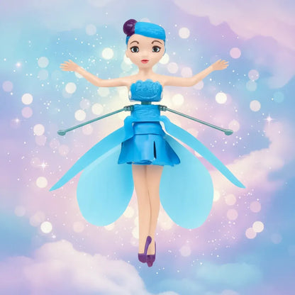 Light-Up Fairy Princess Flying Toy with Hand Motion Sensor for Kids