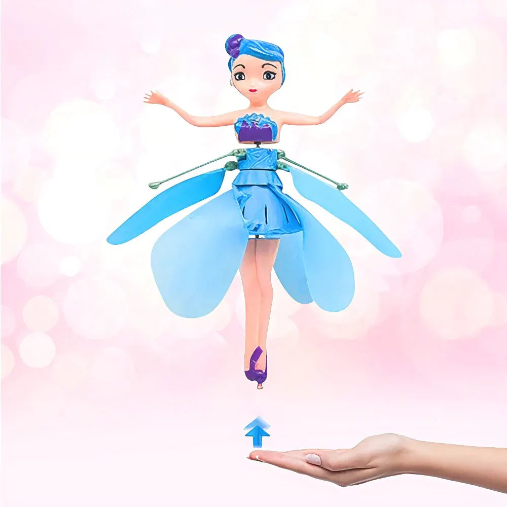 Light-Up Fairy Princess Flying Toy with Hand Motion Sensor for Kids